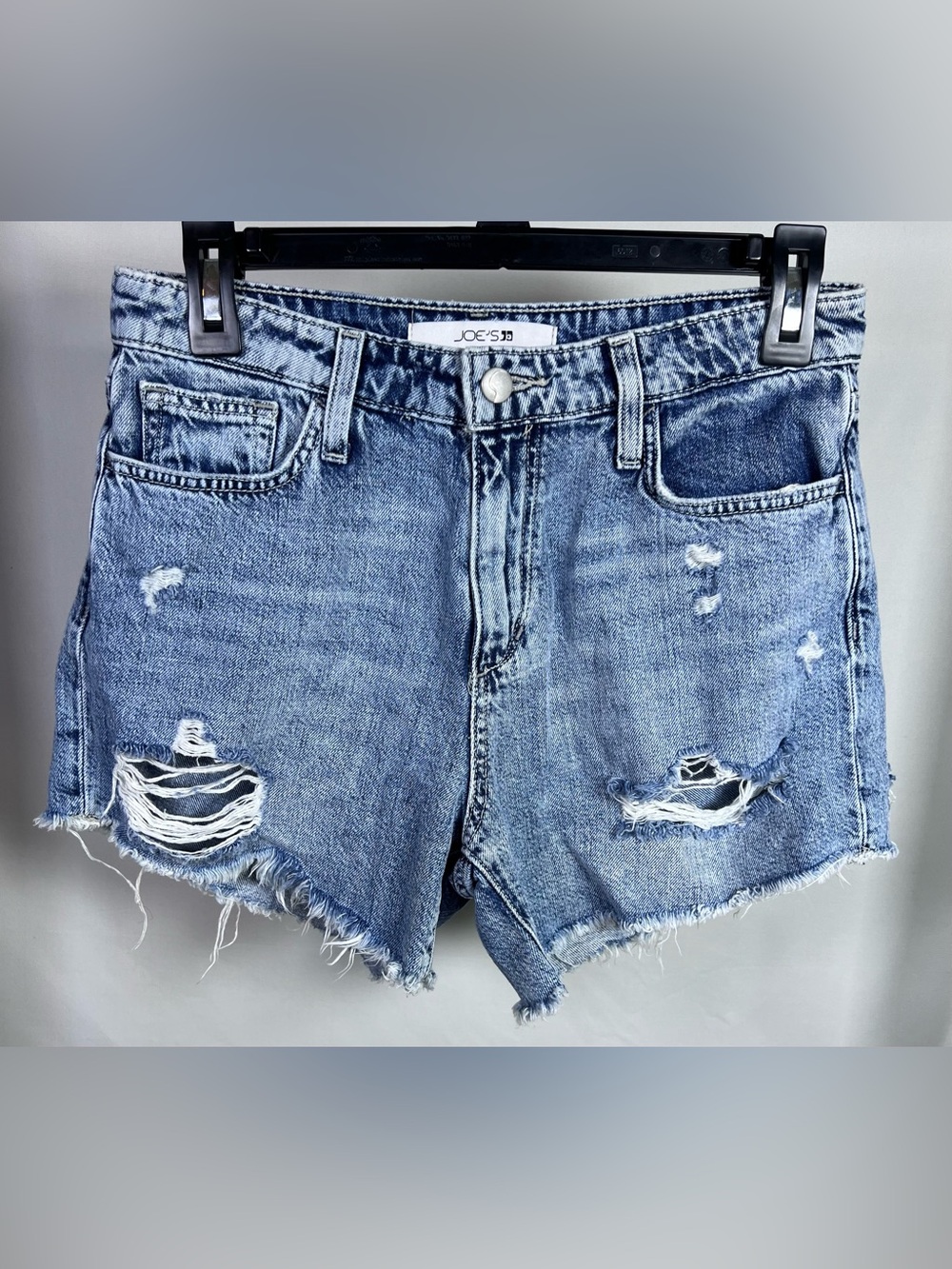 Joe's Jeans Women’s Light Blue Distressed Denim Cutoff Shorts